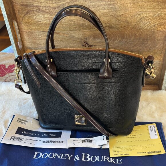 Dooney & Bourke Paxton Domed Pebble Grain Satchel/Shoulder Bag/Crossbody Bag - Picture 1 of 16